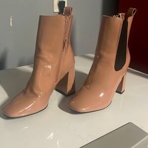 Mauve Pink ankle boots